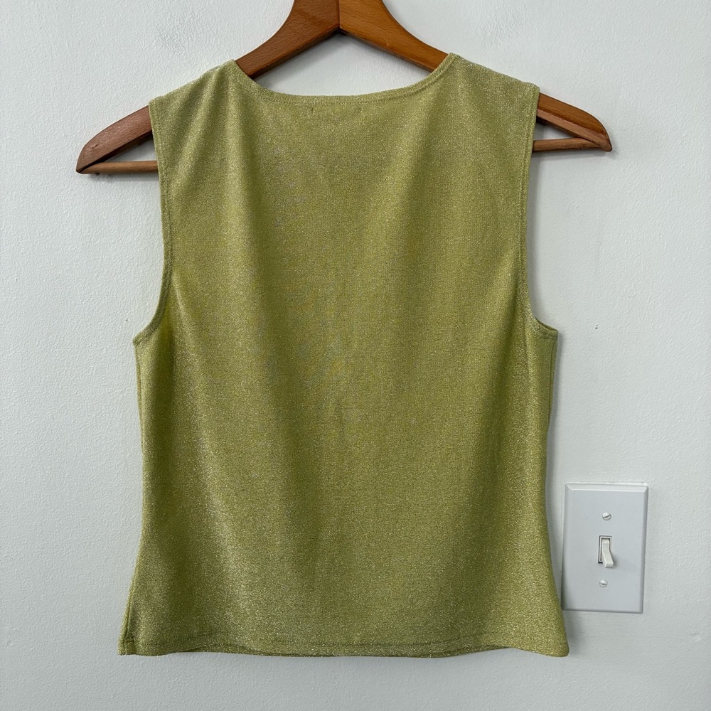 Reformation Andres Knit Top in Sparkling Green - Picture 7 of 9